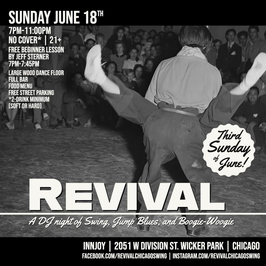 June 18 Revival Chicago Swing Dance Digital Flyer